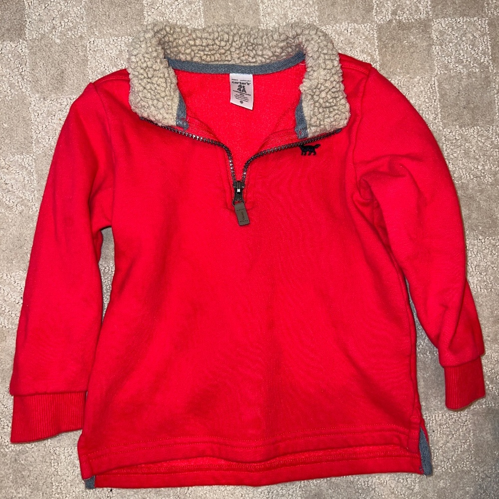 Carters red pullover 4t